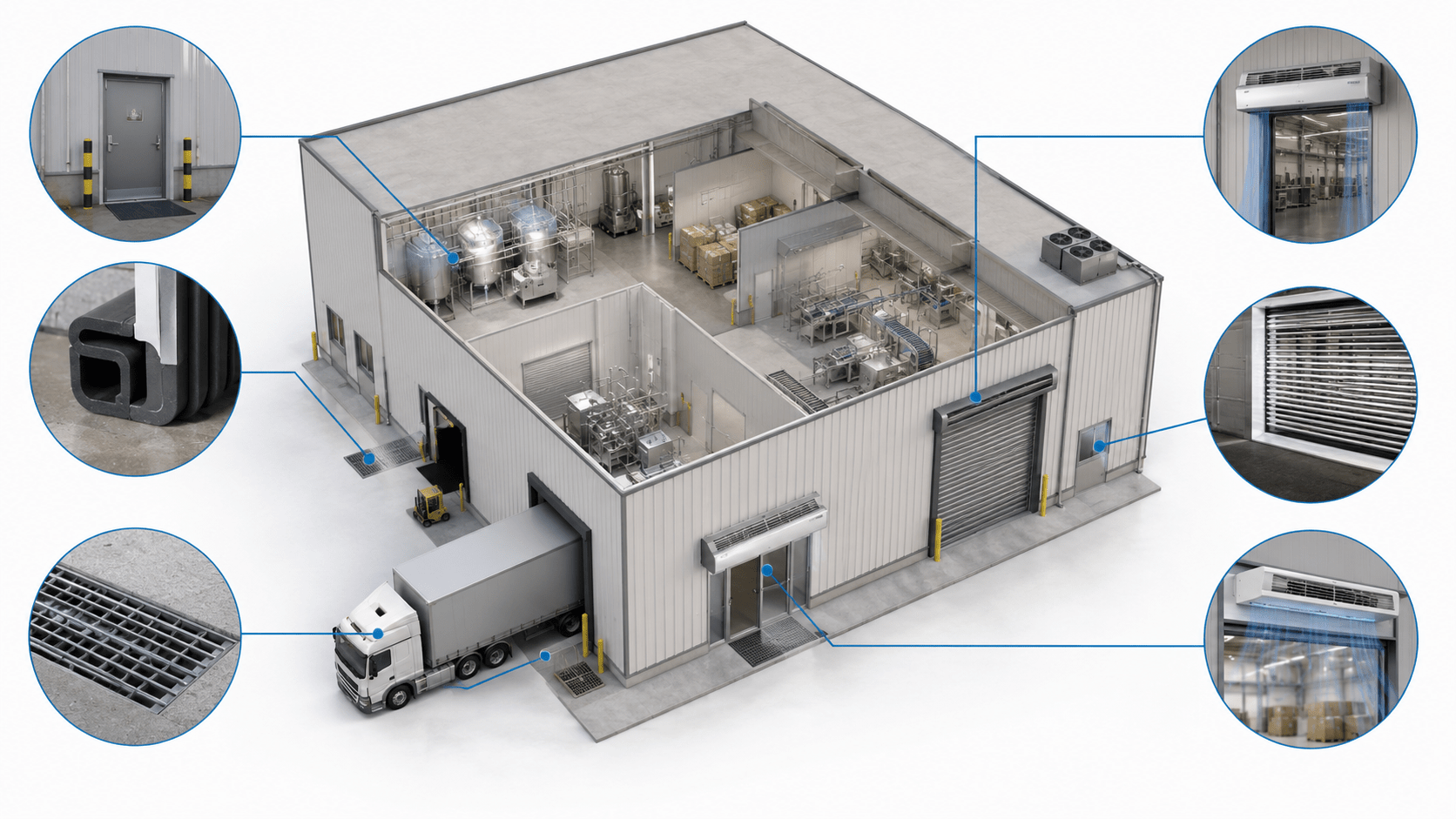 Inspection professionnelle d'une usine agroalimentaire pour détecter les insectes nuisibles